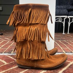 Minnetonka Fringe Boots